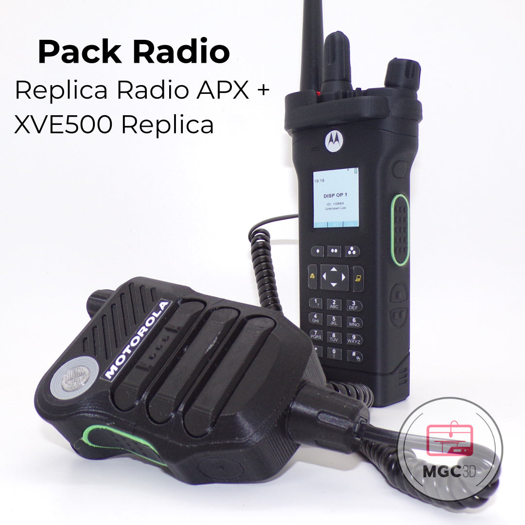 Pack Radio APX + Micro XVE500 réplique - non fonctionnel