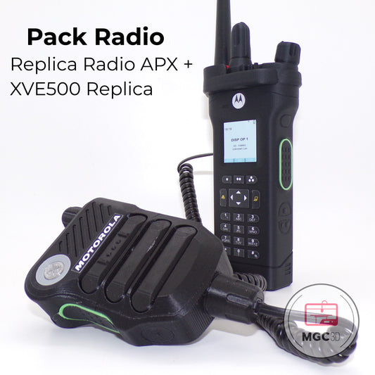 Pack Radio APX + Micro XVE500 réplique - non fonctionnel