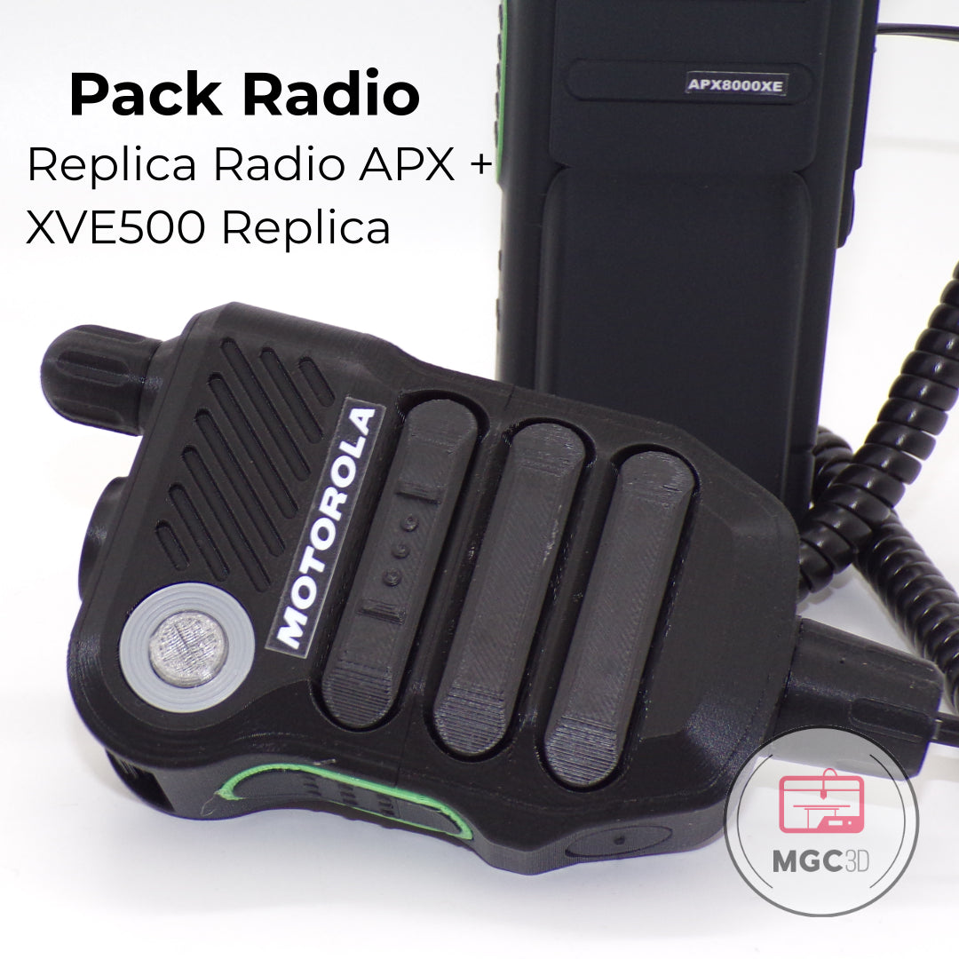 Pack Radio APX + Micro XVE500 réplique - non fonctionnel