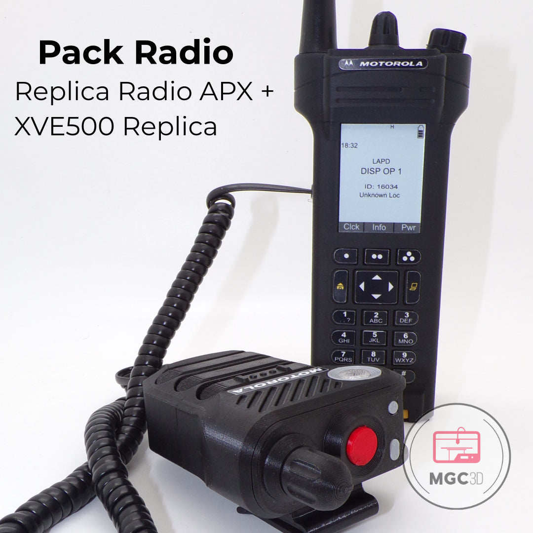 Pack Radio APX + Micro XVE500 réplique - non fonctionnel