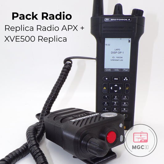 Pack Radio APX + Micro XVE500 réplique - non fonctionnel